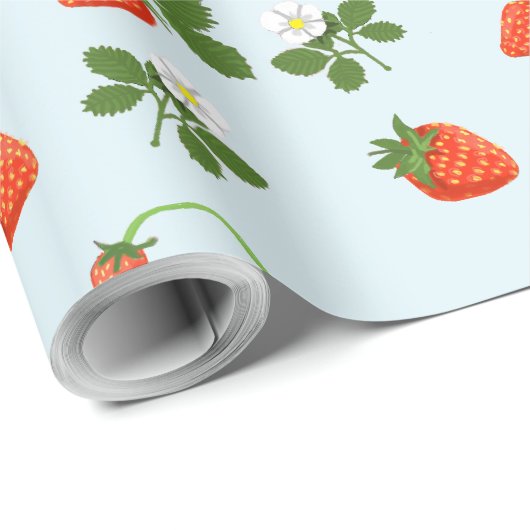 Strawberries Geschenkpapier (Rolleneckpunkt)
