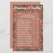 Strawberries Guess Who (Mama oder Papa) Game Card Briefpapier (Vorne/Hinten)