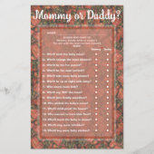 Strawberries Guess Who (Mama oder Papa) Game Card Briefpapier (Vorderseite)