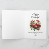 Strawberries Happy Birthday Fügen Sie Ihren Text G Karte (Innenseite)