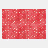 Strawberries Ice Cream Cones Red Dots Birthday Geschenkpapier Set (Vorderseite 2)