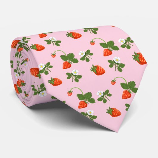 Strawberries Krawatte (Gerollt)