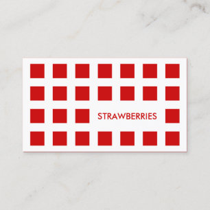 STRAWBERRIES (Mod-Quadrate) Visitenkarte
