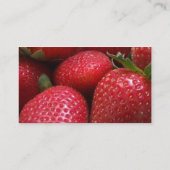 Strawberries Nutritionist Business Card Visitenkarte (Rückseite)