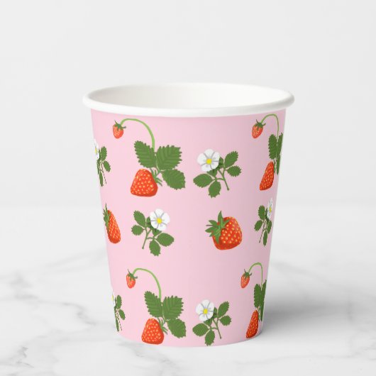 Strawberries Pappbecher (Rückseite)