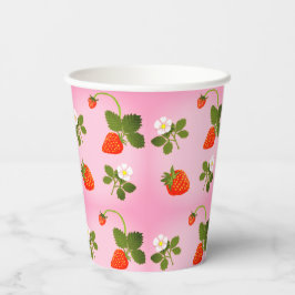 Strawberries Pappbecher