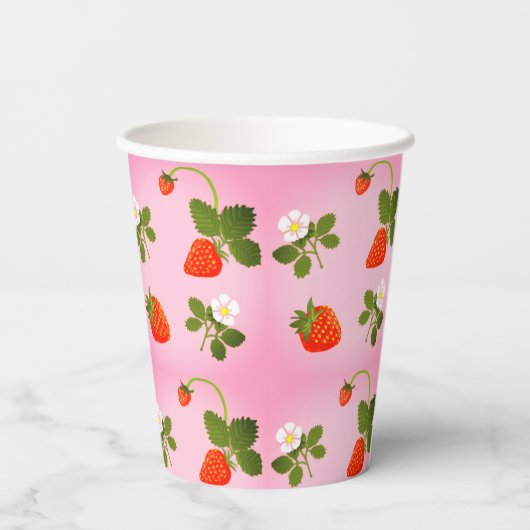 Strawberries Pappbecher (Rückseite)