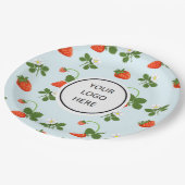 Strawberries Pappteller (Schrägansicht)