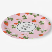 Strawberries Pappteller (Schrägansicht)