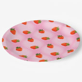 Strawberries Pappteller (Schrägansicht)