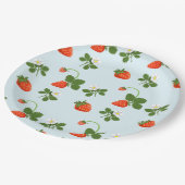 Strawberries Pappteller (Schrägansicht)