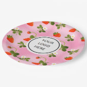 Strawberries Pappteller (Schrägansicht)