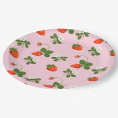 Strawberries Pappteller (Schrägansicht)