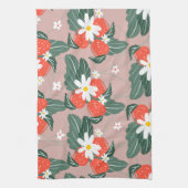 Strawberries Picking Pattern Handgezogene Patronen Geschirrtuch (Vertikal)