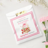 Strawberries pink Berry First Birthday Thank You Geschenktütchen (Versiegelt)