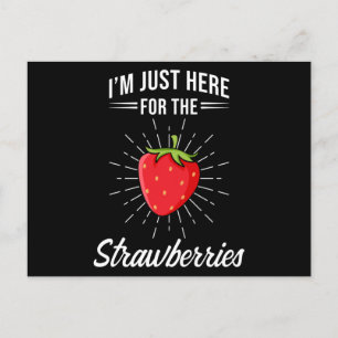 Strawberries Say Funny Postkarte