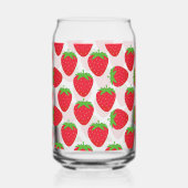 Strawberries Seamless Pattern Dosenglas (Vorderseite)