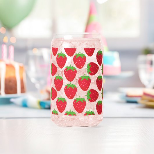 Strawberries Seamless Pattern Dosenglas (Insitu (Geburtstag))