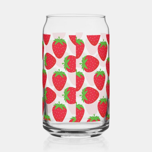 Strawberries Seamless Pattern Dosenglas (Rechts)
