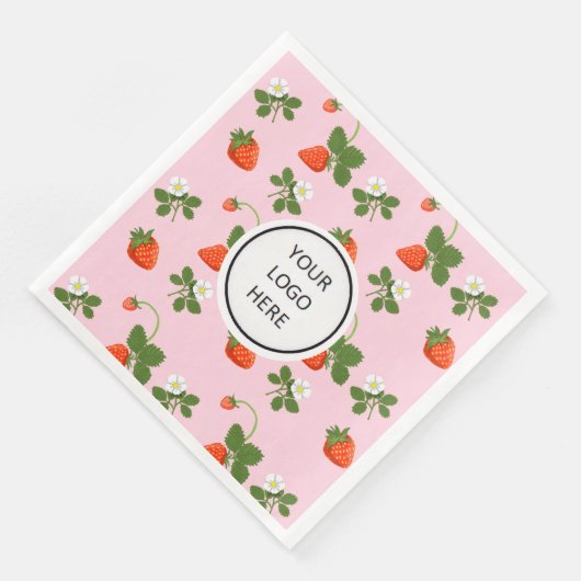 Strawberries Serviette (Ecke)