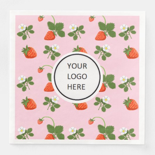 Strawberries Serviette (Vorderseite)