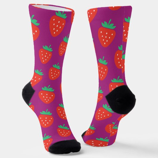 strawberries socken (Gewinkelt)