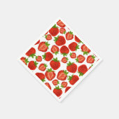 Strawberries Strawberry Dessert Decadent Napkins Serviette (Ecke)