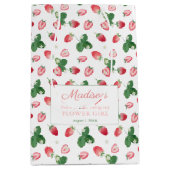 Strawberries Sweet Individuelle Name Wedding Viele Mittlere Geschenktüte (Vorderseite)