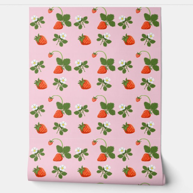 Strawberries Tapete (Abrollen)