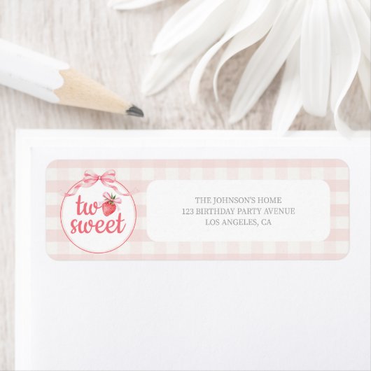 Strawberries Two Sweet 2nd Birthday Address (Insitu)