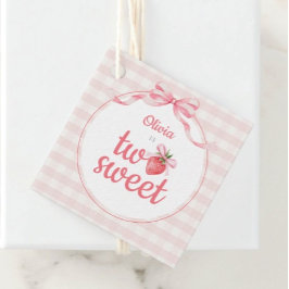 Strawberries Two Sweet 2nd Birthday Geschenkanhänger