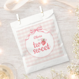 Strawberries Two Sweet 2nd Birthday  Geschenktütchen