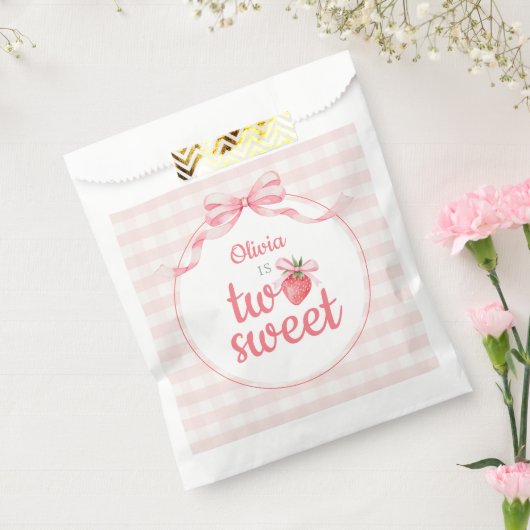 Strawberries Two Sweet 2nd Birthday  Geschenktütchen (Versiegelt)