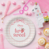 Strawberries Two Sweet 2nd Birthday Pappteller (Party)