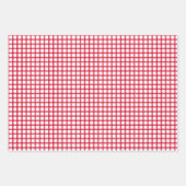 Strawberries und Rosa und Rot Gingham Geschenkpapier Set (Vorderseite 3)