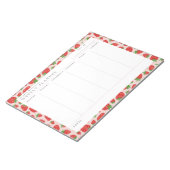 Strawberries Weekekly Planner Notepad Notizblock (angewinkelt)