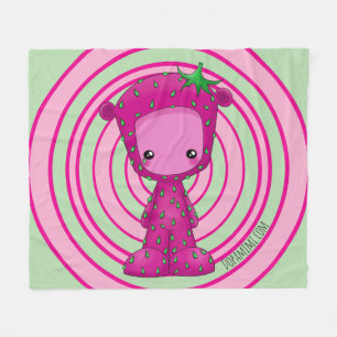 StrawberriMimi Fleecedecke