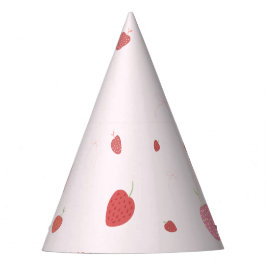 Strawberry 1. Berry First Birthday Party Hats Partyhütchen