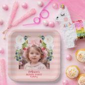 Strawberry 1. Berry Sweet Birthday Willkommenszeic Pappteller (Party)