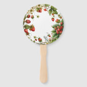 Strawberry 1. Geburtstag Berry First Fächer (Rückseite)