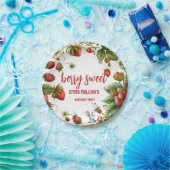 Strawberry 1. Geburtstag Berry First Pappteller (Party)