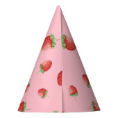 Strawberry 1. Geburtstag Berry First Partyhütchen (Rückseite)