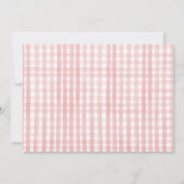 Strawberry 1. Geburtstag Einladung First Berry Swe (Rückseite)