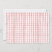 Strawberry 1. Geburtstag Einladung First Berry Swe (Rückseite)