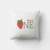 Strawberry 1. Geburtstag Kissen (Vorderseite)