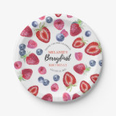 Strawberry 1. Geburtstag Party | Berry First Pappteller (Vorderseite)