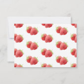 Strawberry 1. Geburtstag Party Sweet Berry Dankeskarte (Rückseite)