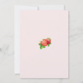 Strawberry 1. Geburtstag Party Sweet Berry Einladung (Rückseite)