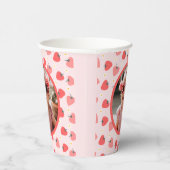 Strawberry 1st Birthday Party Berry First Photo Pappbecher (Rechts)