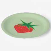 Strawberry 9" Paper Teller (Schrägansicht)